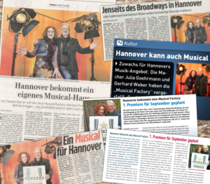 Presseclippings der ersten Pressekonferenz